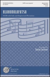 Hlohonolofatsa SATB choral sheet music cover